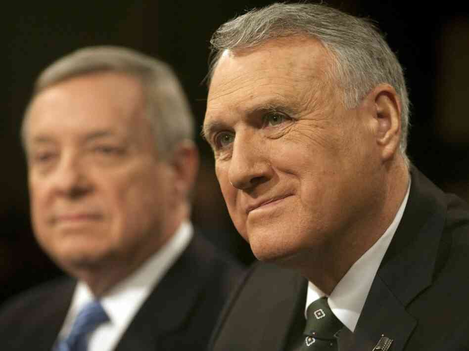 Senate Majority Whip Dick Durbin, D-IL, and Minority Whip Jon Kyl, R-AZ. Senate Majority Whip Dick Durbin, D-IL, and Minority Whip Jon Kyl, R-AZ.