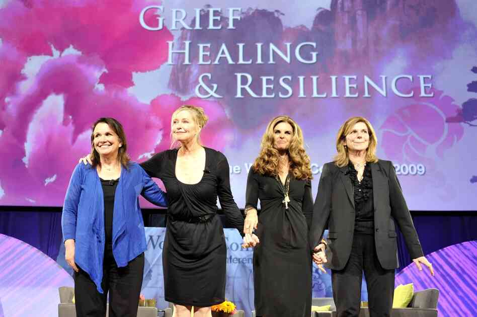Edwards, Lisa Niemi, Maria Shriver and Susan Saint James participate in a panel discussion at the 2009 Women's Conference  on October 27, 2009, in Long Beach, Calif. 