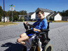 Mathew Harp in his Atlanta neighborhood. Mathew Harp in his Atlanta neighborhood.