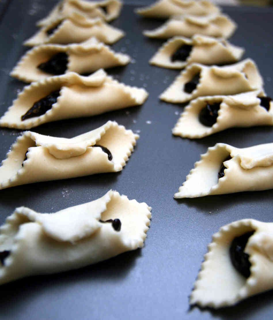 Hungarian cookies filled with prune preserves Hungarian cookies filled with prune preserves