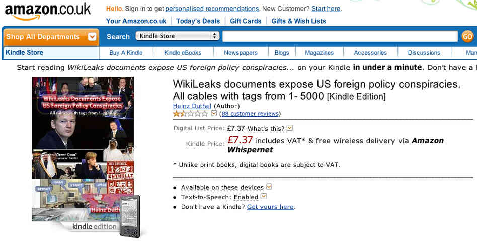 A screenshot of the Amazon UK site. A screenshot of the Amazon UK site.