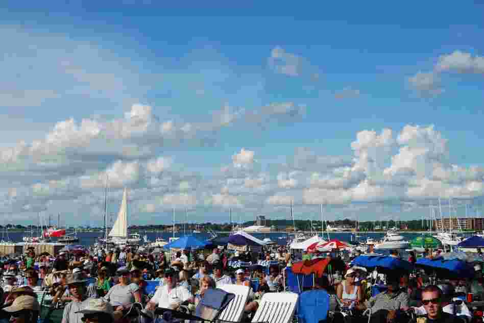 Boats at the Newport Jazz Festival. Boats at the Newport Jazz Festival.