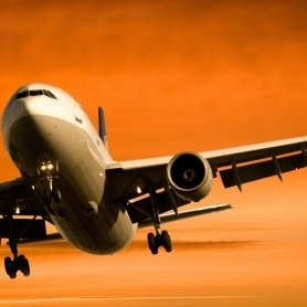 An airplane in flight