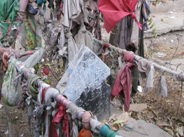The shrine to Naheed. (NPR)