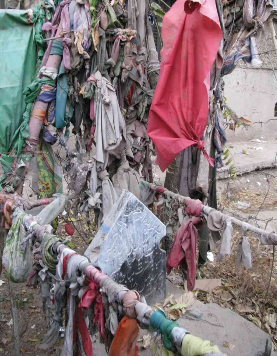 The shrine to Naheed. The shrine to Naheed.