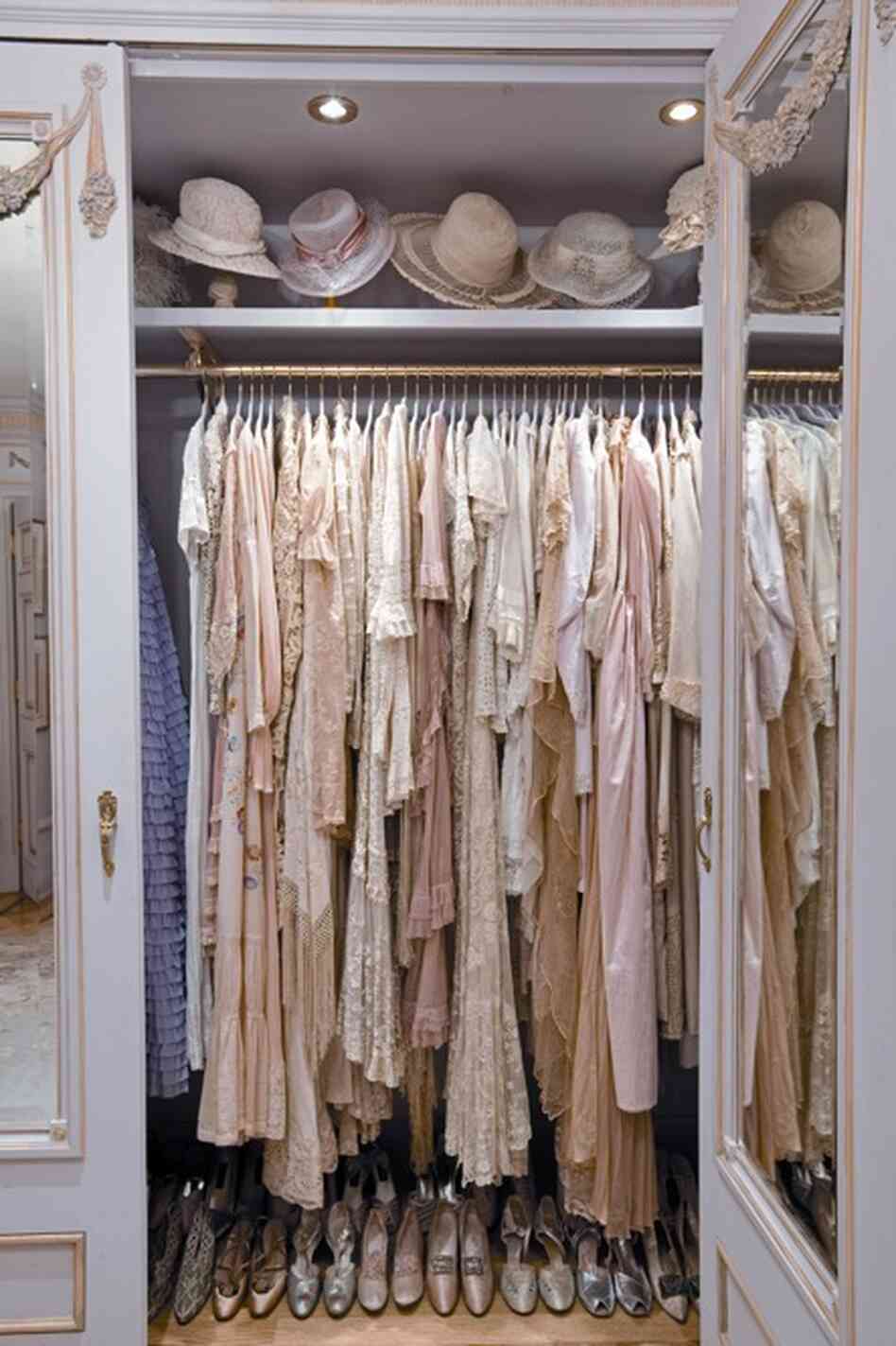 A section of Streisand's home has been turned into a replica of an antique clothing shop — all of clothes she has worn.