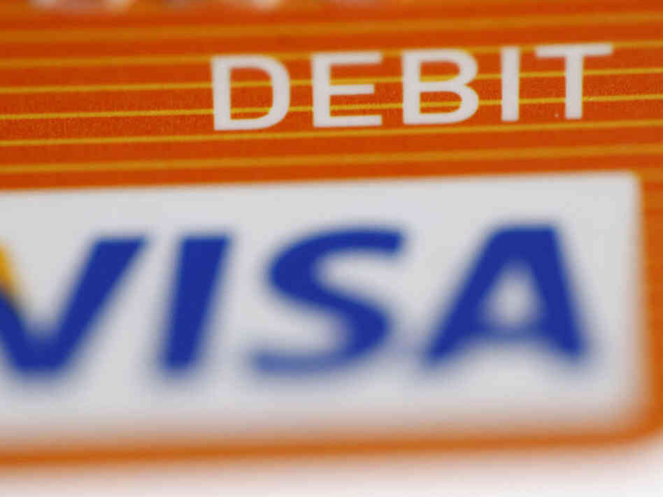 A Visa debit card A Visa debit card