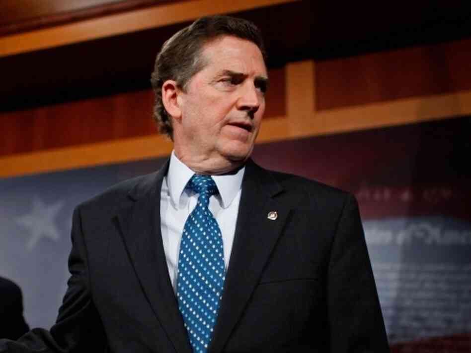 Sen. Jim DeMint (R-SC) holds a news conference at the U.S. Capitol in Washington, DC. Sen. Jim DeMint (R-SC) holds a news conference at the U.S. Capitol in Washington, DC.