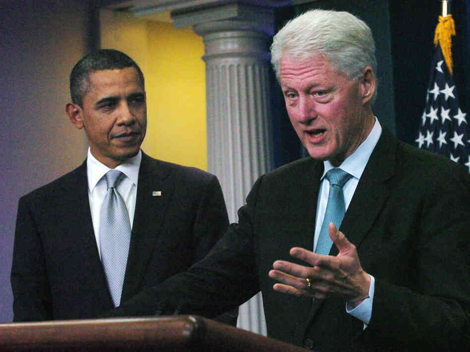 President Obama former President Clinton at the White House on Friday. President Obama former President Clinton at the White House on Friday.