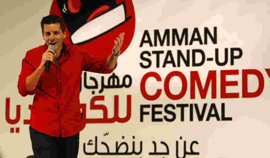 Arab-American comedian Dean Obeidellah performs in Amman, Jordan, in 2009 Arab-American comedian Dean Obeidellah performs in Amman, Jordan, in 2009