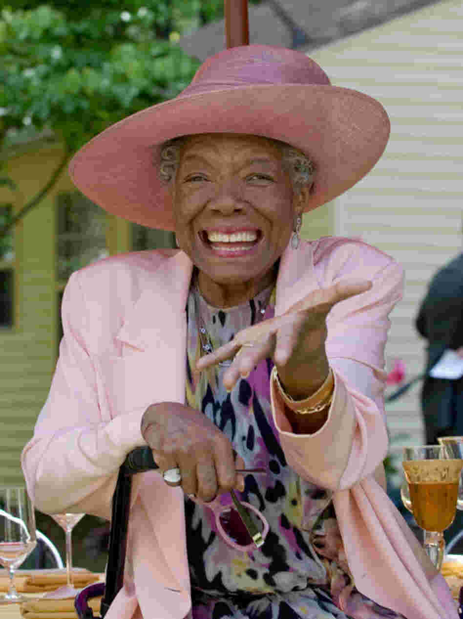 To enjoy meals, slow down and ignore the rules, says poet Maya Angelou. Here, she celebrates her 82nd birthday at her home in Winston-Salem, N.C.