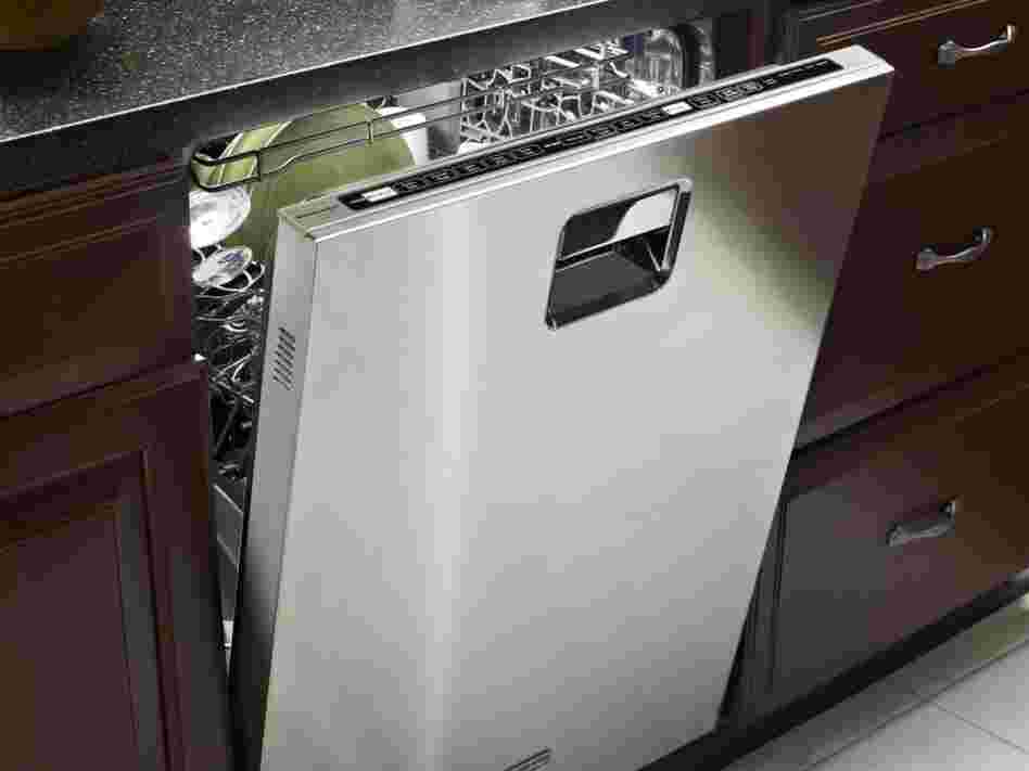 A KitchenAid dishwasher A KitchenAid dishwasher