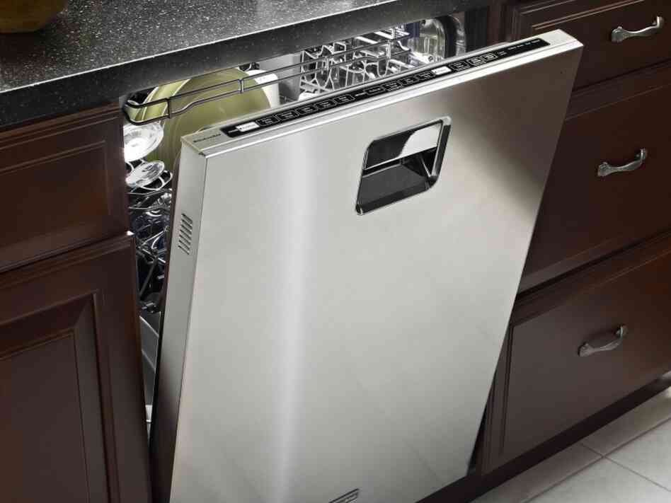 A KitchenAid dishwasher A KitchenAid dishwasher