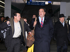 Gov. Bill Richardson arrives for a visit in Pyongyang, North Korea. Gov. Bill Richardson arrives for a visit in Pyongyang, North Korea.