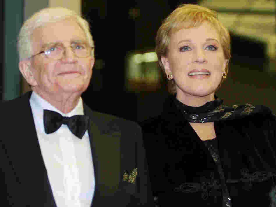 Director Blake Edwards and his wife, actress Julie Andrews, on Dec. 1, 2001.