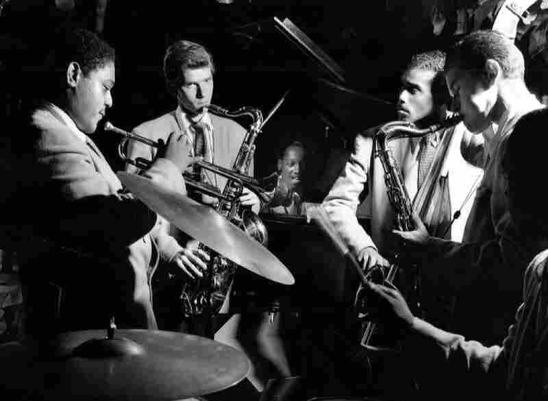 Fats Navarro, Jimmy Ford, Tadd Dameron and group, the Royal Roost, New York, 1948