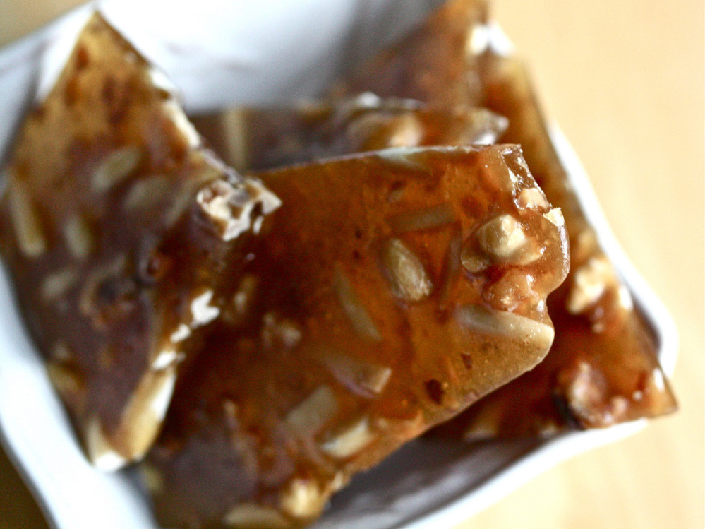 Salted Caramel Nut Brittle