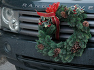 A Range Rover sports a festive wreath. What will your truck wear for the holidays? A Range Rover sports a festive wreath. What will your truck wear for the holidays?
