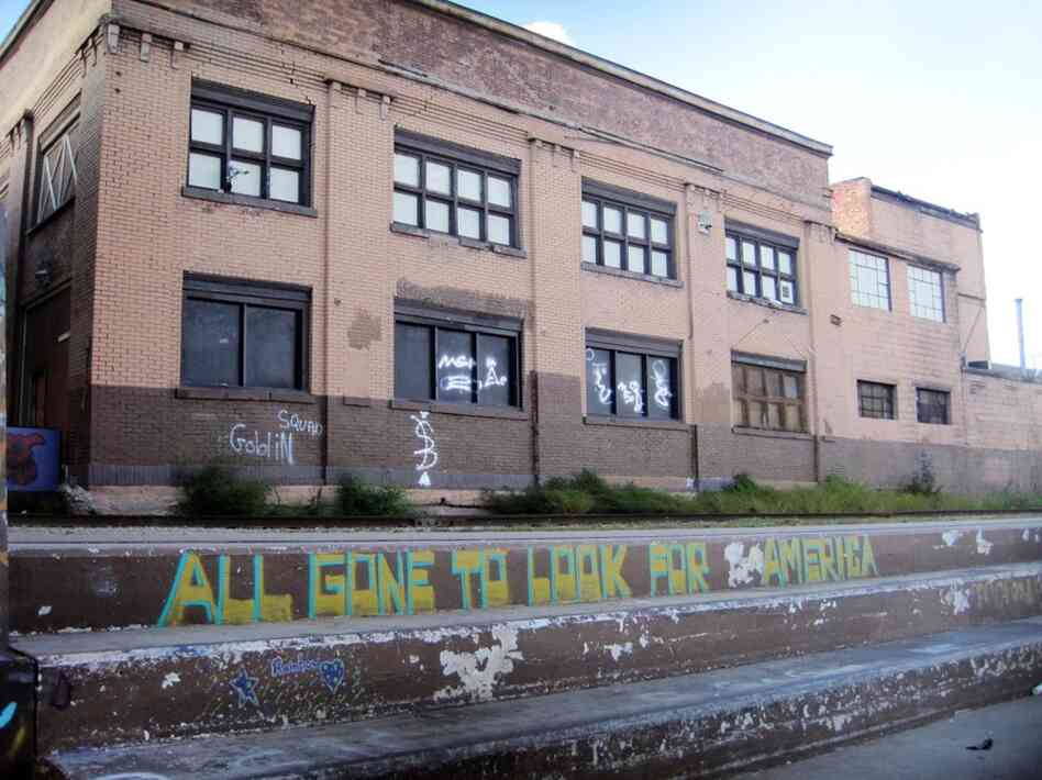 A group called 'Paint Saginaw' has been spray-painting Simon and Garfunkel lyrics around the city. A group called 'Paint Saginaw' has been spray-painting Simon and Garfunkel lyrics around the city.