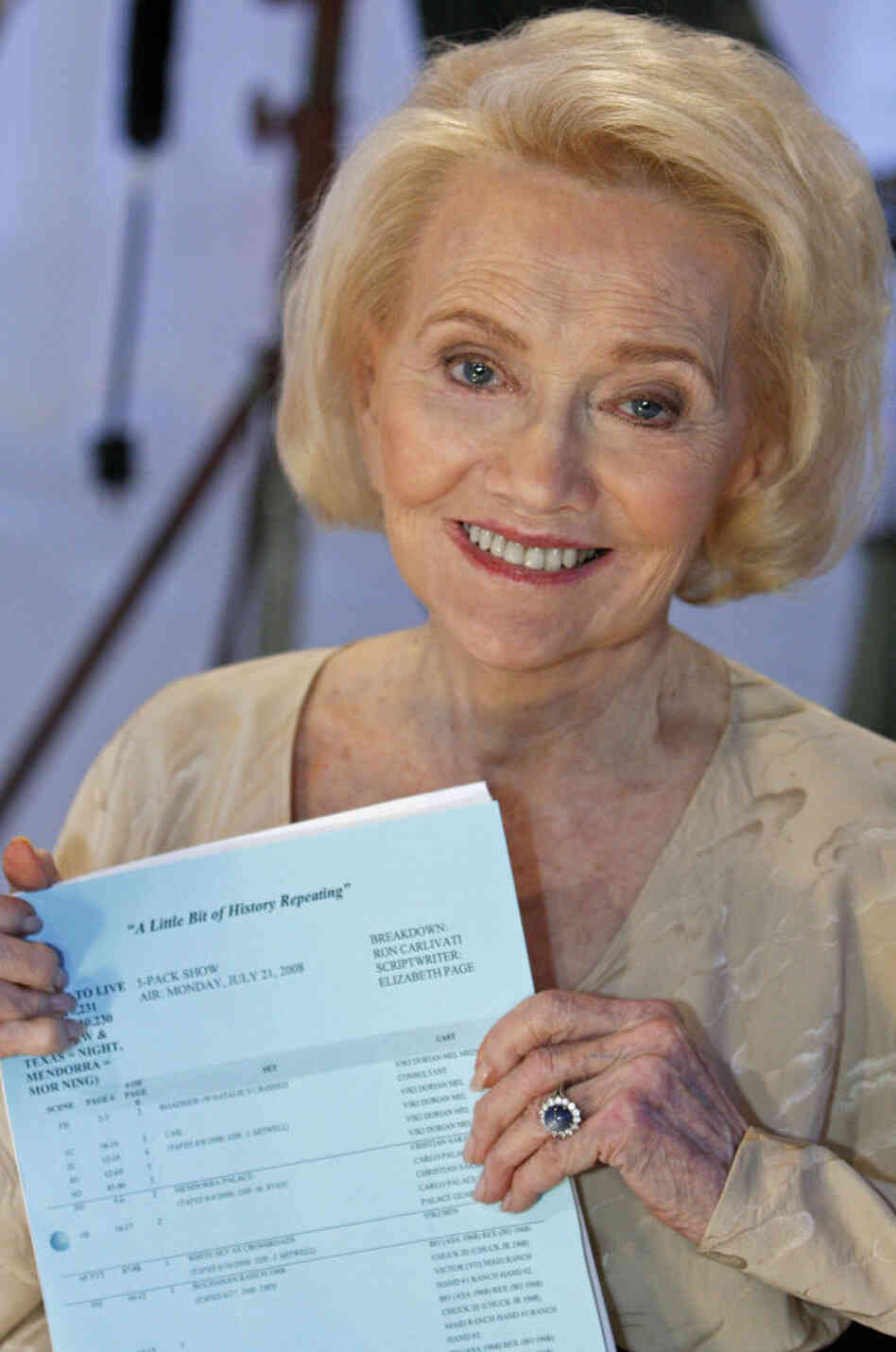 Agnes Nixon, creator of All My Children and One Life To Live, at the OLTL 40th anniversary celebration in 2008.
