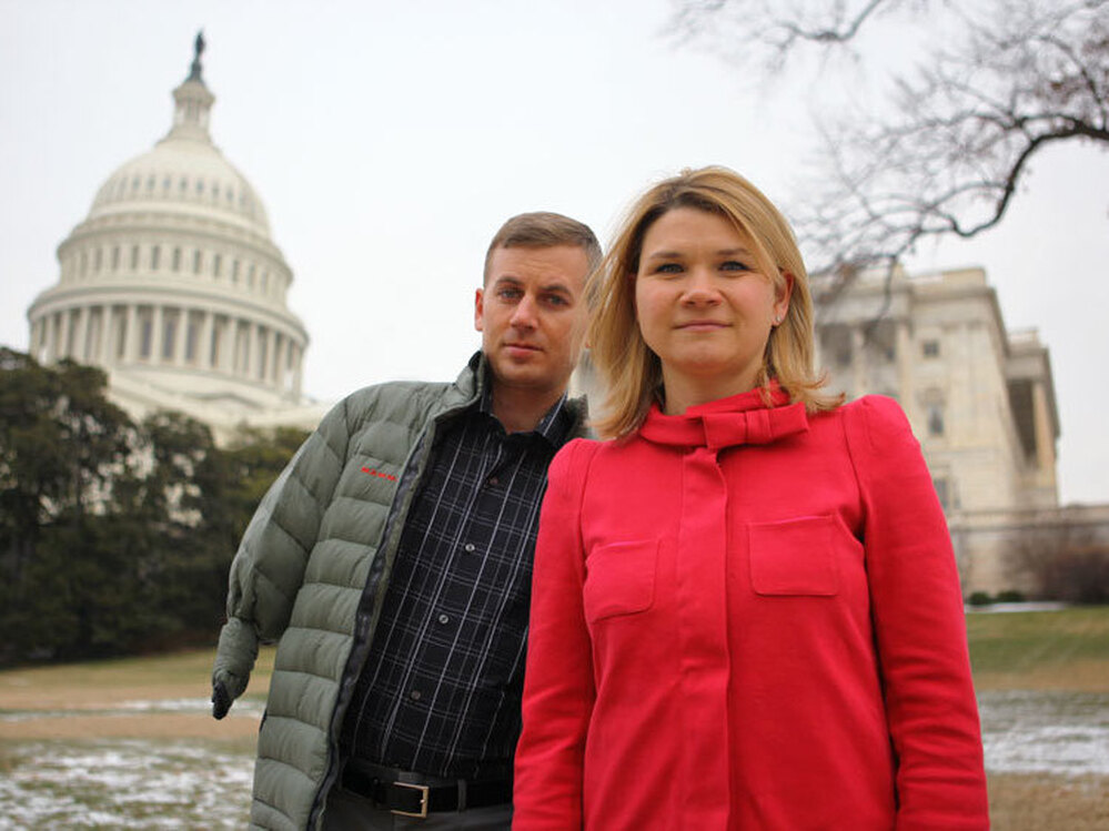 Sarah Wade, 36, and her husband, Ted Wade, 33, of Chapel Hill, N.C., often travel to Washington, D.C. for medical care and meetings. Sarah has been battling for her husband's care after he was injured while riding in a Humvee in Mahmudiyah, Iraq, on Feb. 14, 2004, and suffered a traumatic brain injury, as well as an above-the-elbow amputation of his right arm.