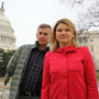 Sarah Wade, 36, and her husband, Ted Wade, 33, of Chapel Hill, N.C., often travel to Washington, D.C. for medical care and meetings. Sarah has been battling for her husband's care after he was injured while riding in a Humvee in Mahmudiyah, Iraq, on Feb. 14, 2004, and suffered a traumatic brain injury, as well as an above-the-elbow amputation of his right arm. Sarah Wade, 36, and her husband, Ted Wade, 33, of Chapel Hill, N.C., often travel to Washington, D.C. for medical care and meetings. Sarah has been battling for her husband's care after he was injured while riding in a Humvee in Mahmudiyah, Iraq, on Feb. 14, 2004, and suffered a traumatic brain injury, as well as an above-the-elbow amputation of his right arm.