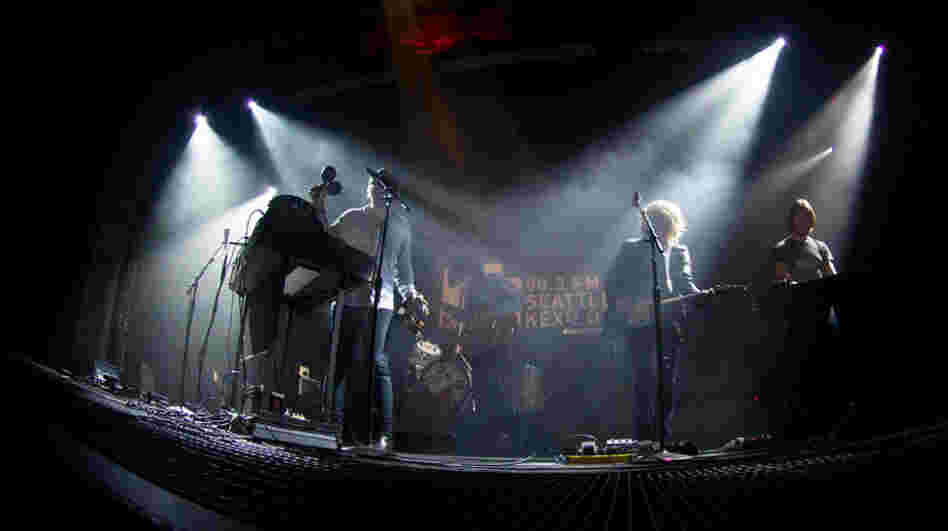 The Black Angels' members perform during KEXP's showcase at CMJ.