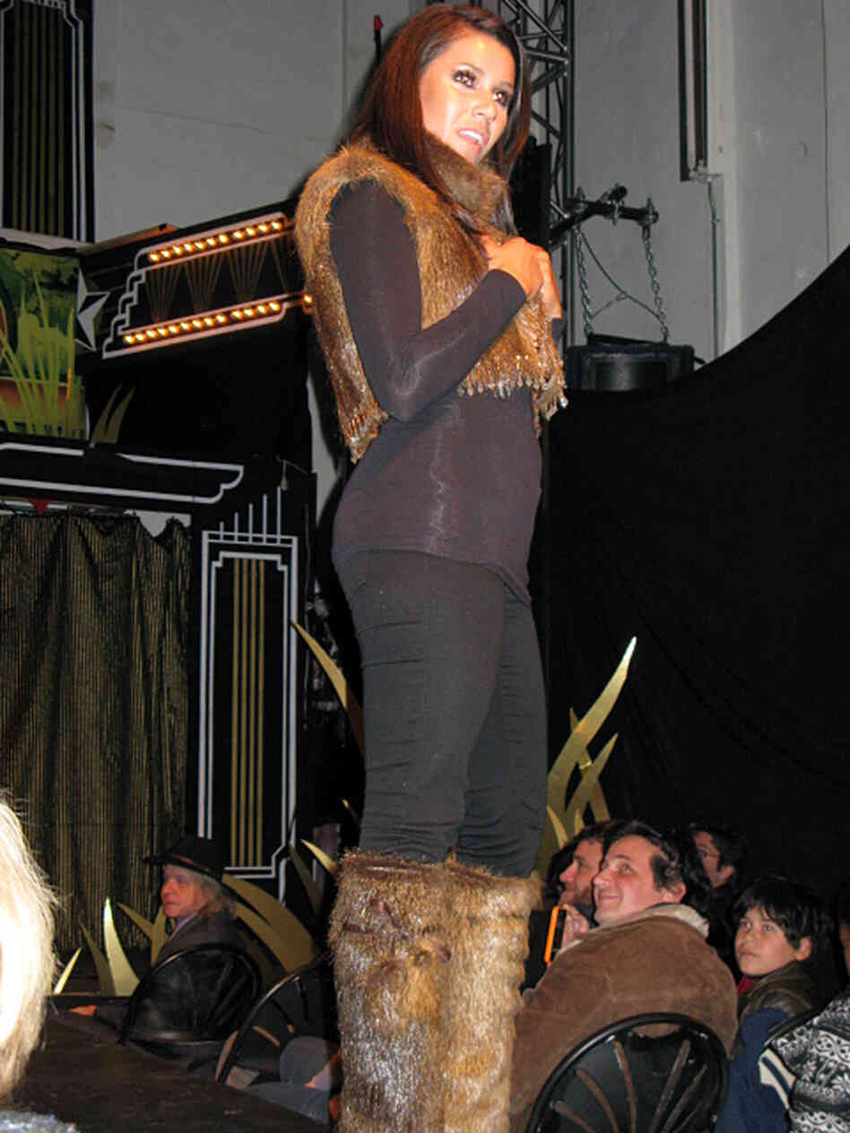 Models wore everything from fur bikinis to fur legwarmers at a Righteous Fur show in Brooklyn last month. Models wore everything from fur bikinis to fur legwarmers at a Righteous Fur show in Brooklyn last month.