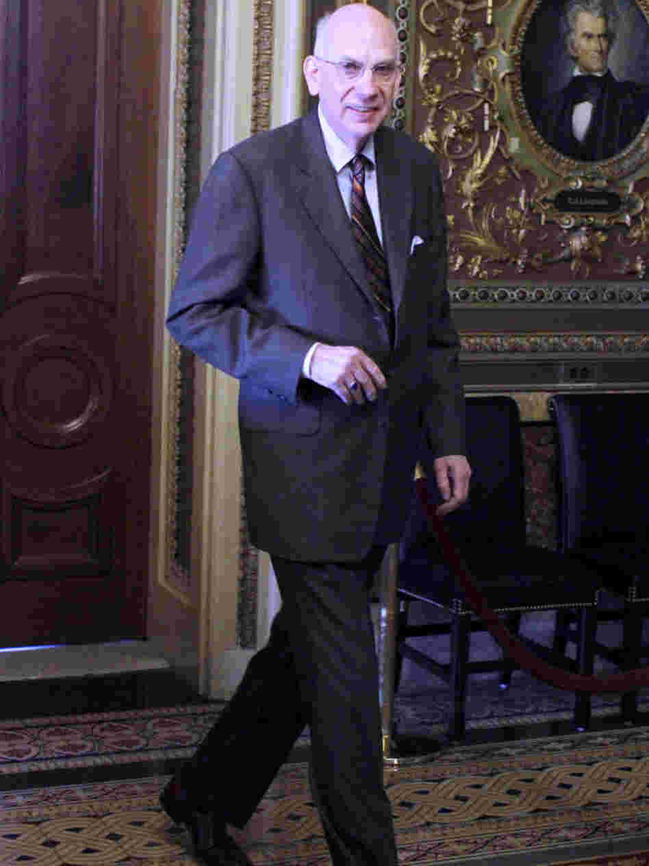 Sen. Robert Bennett, R-Utah, walks to the Senate floor, Dec. 7, 2010. 