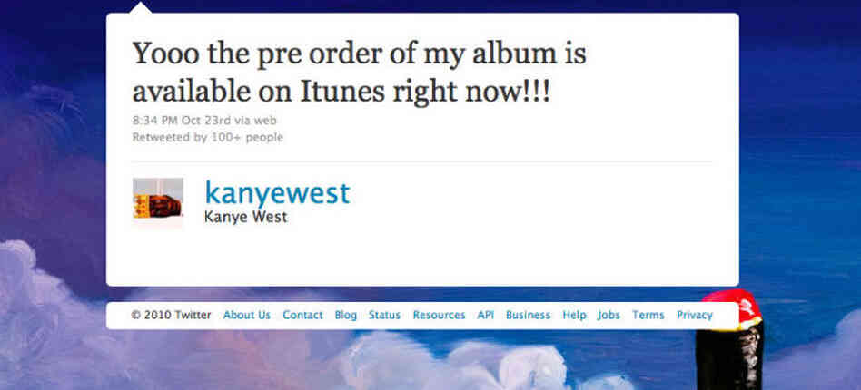 A Tweet from Kanye A Tweet from Kanye