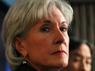 HHS Secretary Kathleen Sebelius will be watching health insurance rates. HHS Secretary Kathleen Sebelius will be watching health insurance rates.