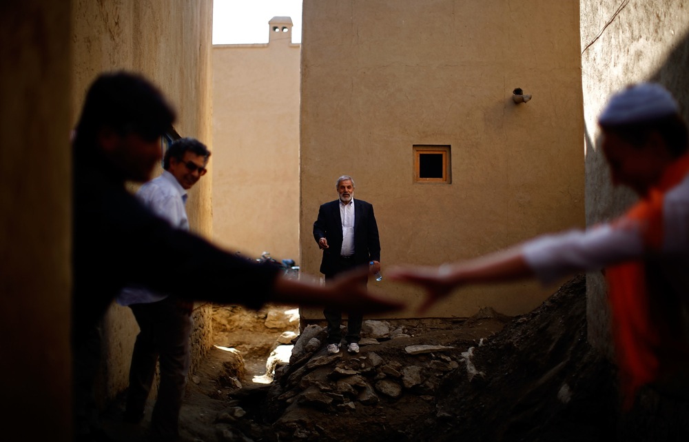 Work to restore this ancient part of Kabul has been ongoing since 2006. Here, Hedayatullah Ahmadzai, the head engineer of the restoration, stands in one of the alleys that will be paved in stone.
