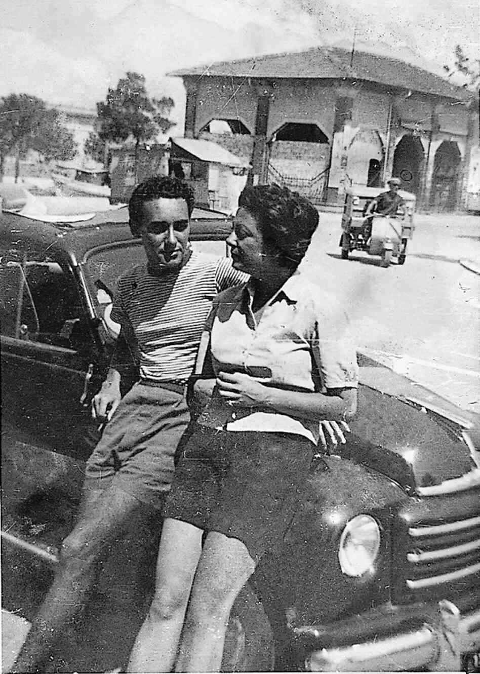 Marcella Polini and Victor Hazan in 1952, pictured in her hometown of Cesenatico, Italy, shortly after they met.