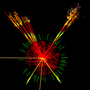 This is what researchers at the ATLAS detector at the Large Hadron Collider expect a Higgs boson to look like. The Higgs boson is the subatomic particle that scientists say gives everything in the universe mass.