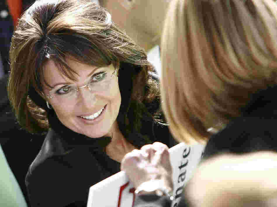 Former Alaska Gov. Sarah Palin at a rally in West Virgina on Oct. 30, 2010.