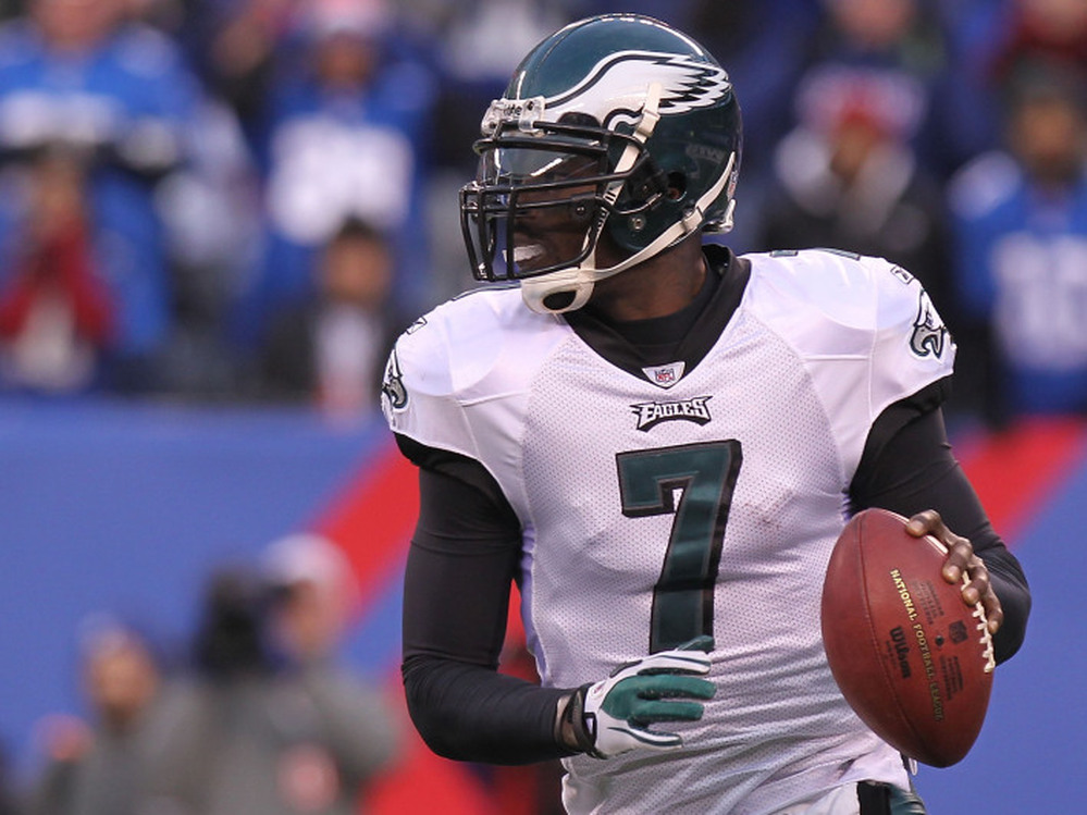 Quarterback Michael Vick of the Philadelphia Eagles during a game against the New York Giants on Dec. 19.