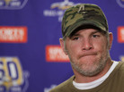Minnesota Vikings quarterback Brett Favre talks to the media on Dec. 13, 2010. Minnesota Vikings quarterback Brett Favre talks to the media on Dec. 13, 2010.