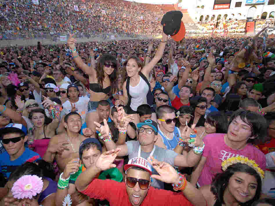 Day two of the Electric Daisy Carnival electronic music festival at the L.A. Coliseum on June 26, 2010 in Los Angeles, California.