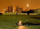 Steve Duncan emerges from a manhole in New York City. Steve Duncan emerges from a manhole in New York City.
