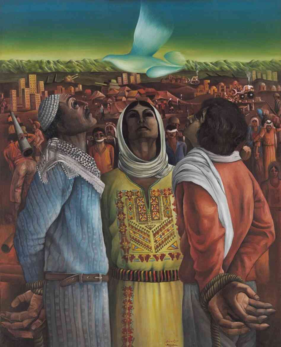 Sliman Mansour, Perseverance and Hope, 1976
