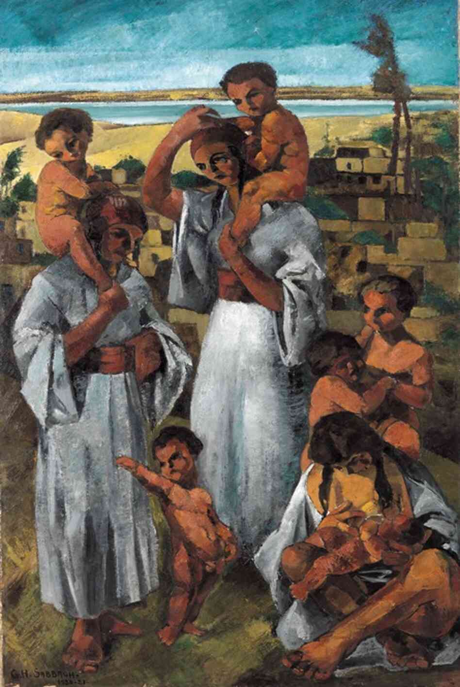 Georges Sabbagh, Maternites Arabes (Arab Motherhood), 1920-21