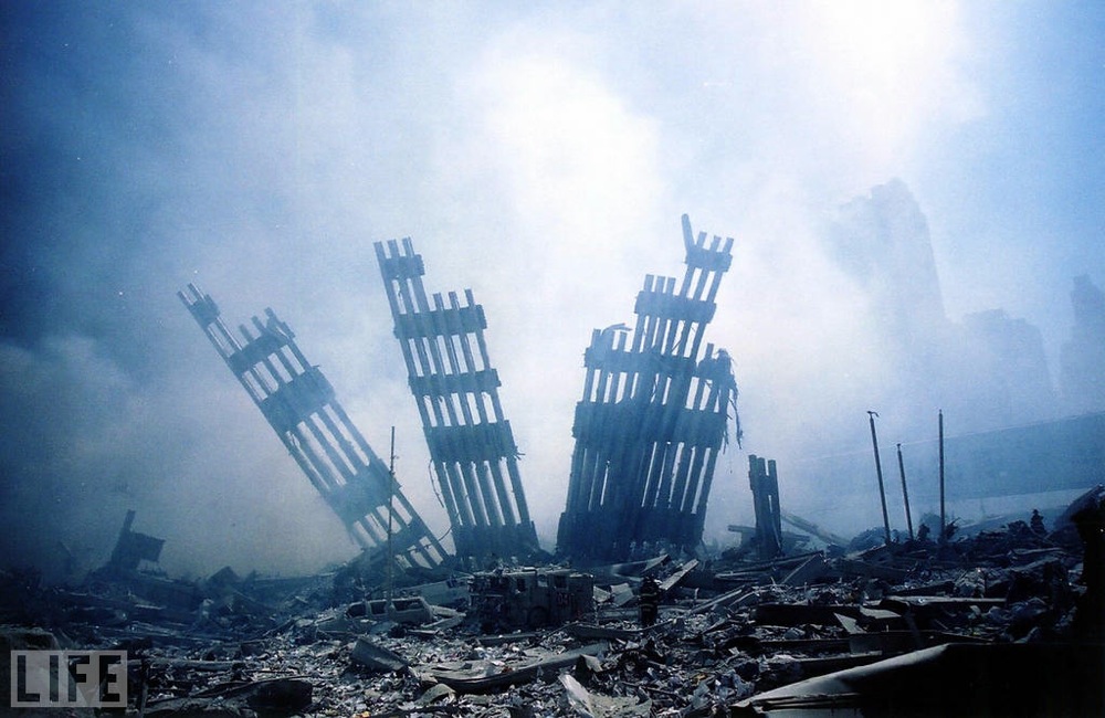 The ruins of what was once the World Trade Center towers became known as Ground Zero -- a smoldering pit in America's financial center -- with the terrorist attacks on Sept. 11, 2001. 