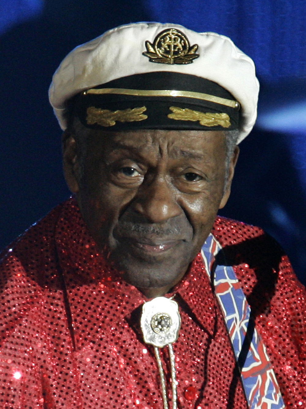Rock-and-roll legend Chuck Berry felt ill and was checked out by  ambulance medics before a show Saturday night, a Chicago fire official  said. An audience member at the show, however, said Berry slumped over during the show and was offstage for at least 20 minutes.