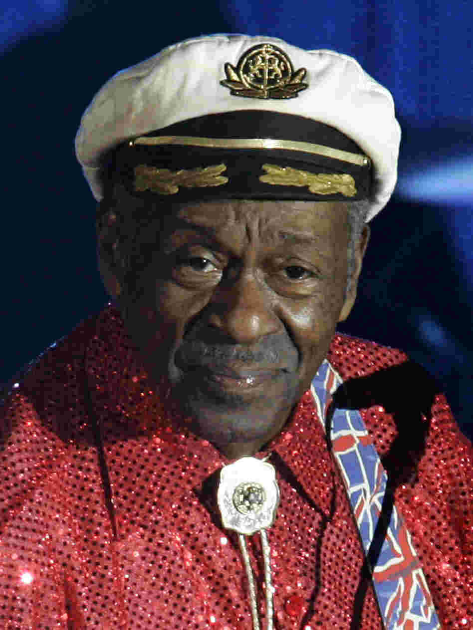 Rock-and-roll legend Chuck Berry felt ill and was checked out by  ambulance medics before a show Saturday night, a Chicago fire official  said. An audience member at the show, however, said Berry slumped over during the show and was offstage for at least 20 minutes.