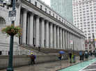 You can still mail a letter at the Farley Post Office, but most of the huge structure is deserted. You can still mail a letter at the Farley Post Office, but most of the huge structure is deserted.