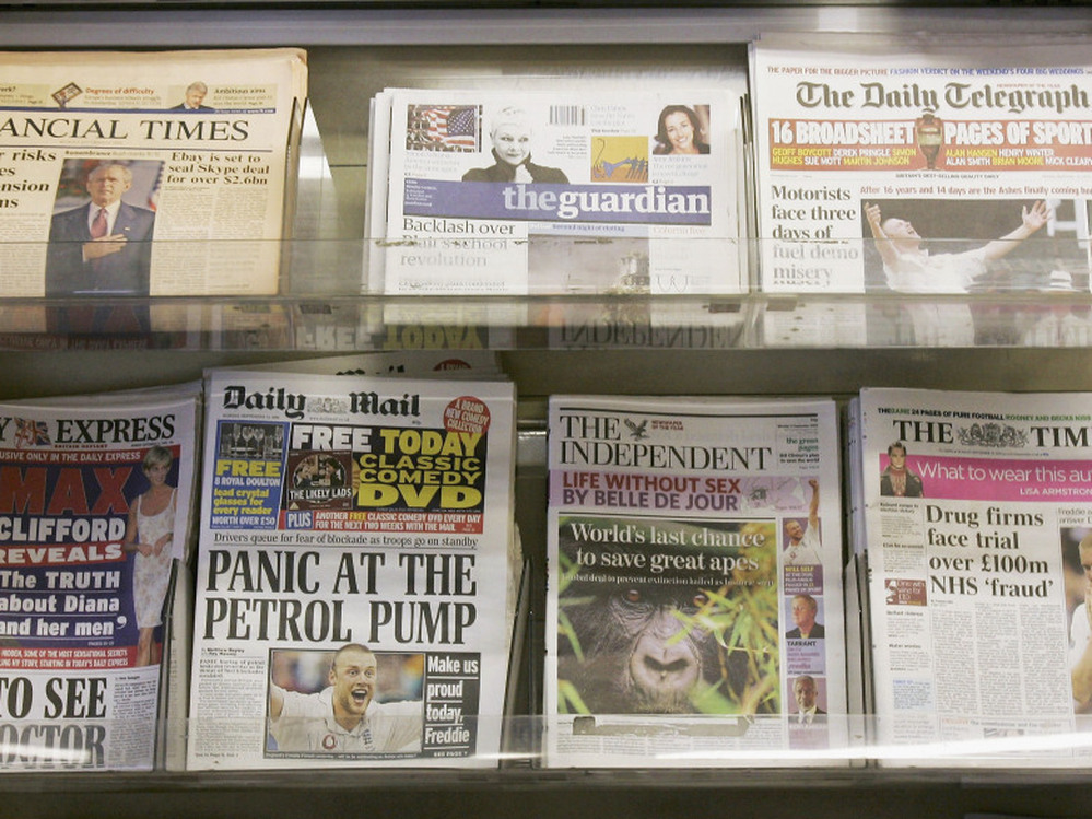 London newsstand