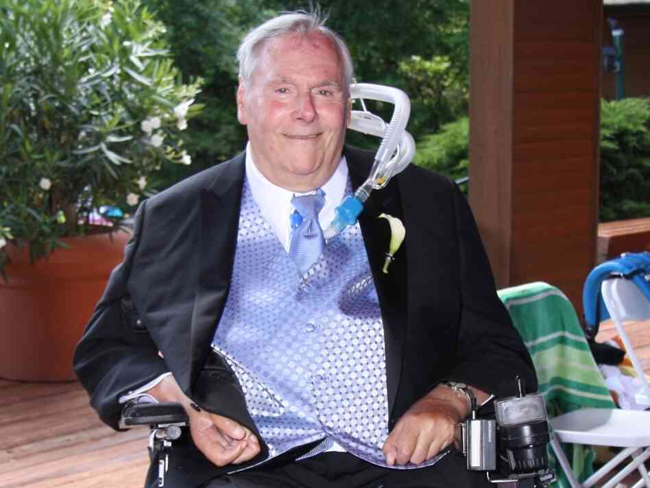 Max Starkloff on the wedding day for his daughter Meaghan.