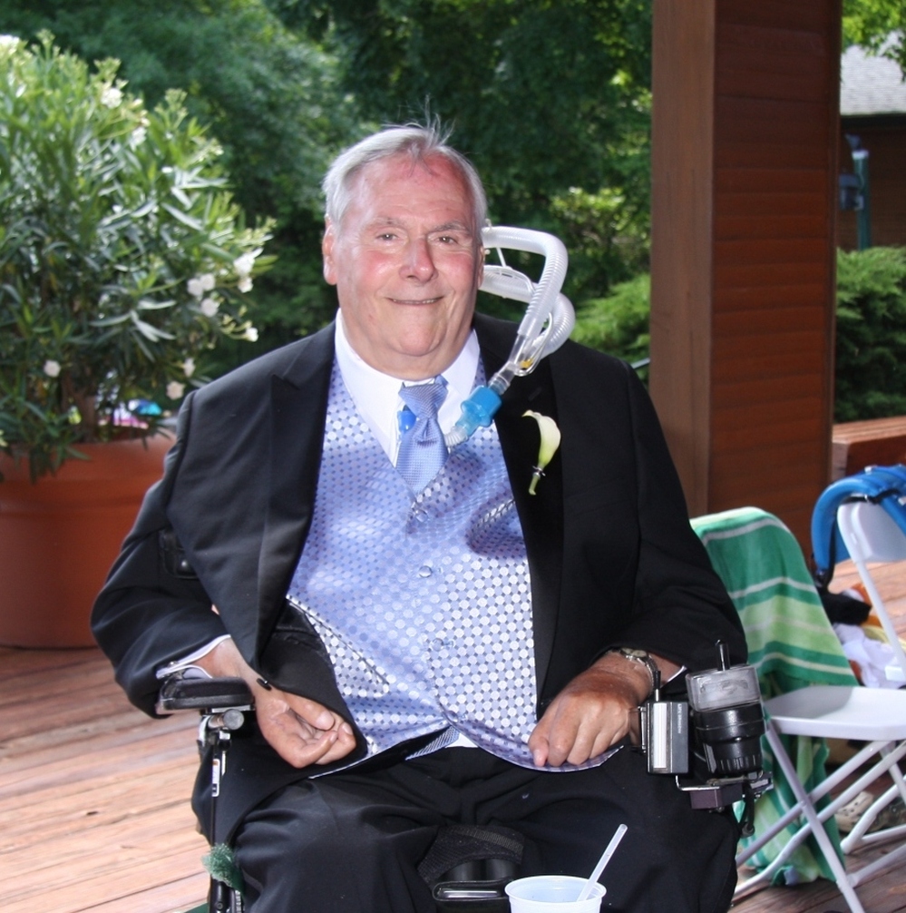 Max Starkloff on the wedding day for his daughter Meaghan.