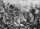 The Battle of Towton during the Wars of the Roses. The Battle of Towton during the Wars of the Roses.