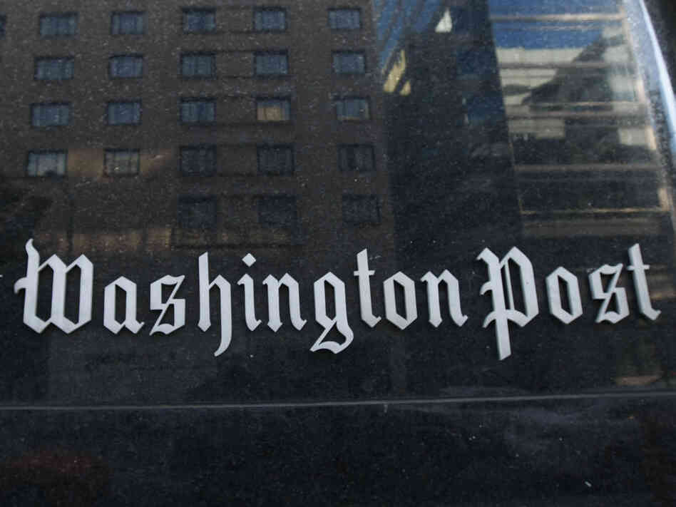 A 'Washington Post' sign